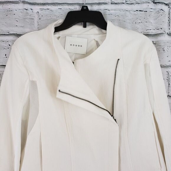 Blank NYC Mesh Detail Crepe Jacket in Windy City - Picture 2 of 8